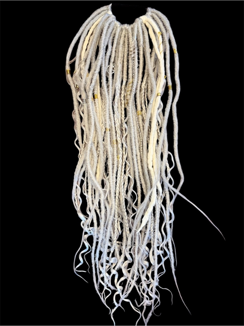 Caribe Moonstone Dread Pony™ – 26” Boho Luxe Ponytail Extension - Picture 3 of 10